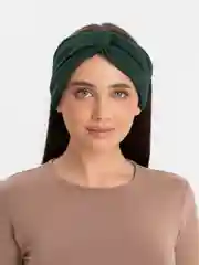 Тёмно-зелёный повязка на голову женская