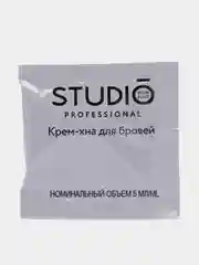 Studio Крем-хна для бровей Темно-коричневый, 2х5 мл