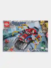 Голубой конструктор ninja,AVENGERS,MARVEL, спорт кар, совместим с Лего