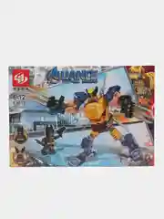 Серый конструктор ninja,AVENGERS,MARVEL, спорт кар, совместим с Лего
