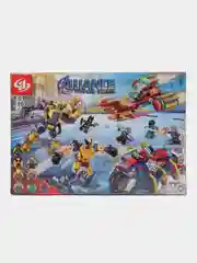 Серый конструктор ninja,AVENGERS,MARVEL, спорт кар, совместим с Лего