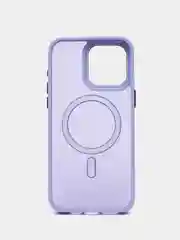 Сиреневый чехол с MagSafe для iPhone 11, 12, 13, 14, 15, Pro, Max, силиконовый с Магсейф
