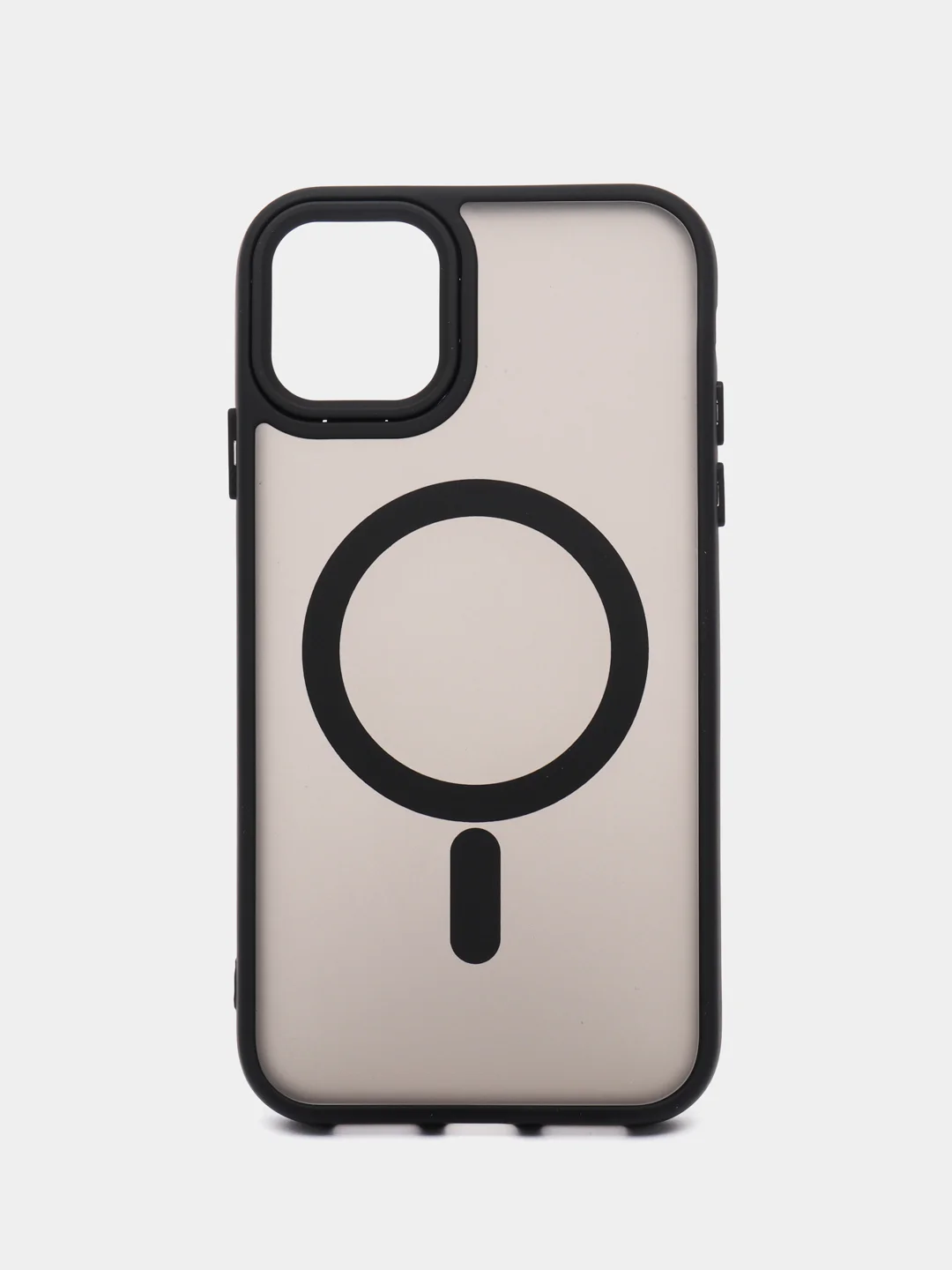 Черный чехол с MagSafe для iPhone 11, 12, 13, 14, 15, Pro, Max, силиконовый с Магсейф