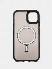 Черный чехол с MagSafe для iPhone 11, 12, 13, 14, 15, Pro, Max, силиконовый с Магсейф
