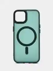 Зеленый чехол с MagSafe для iPhone 11, 12, 13, 14, 15, Pro, Max, силиконовый с Магсейф