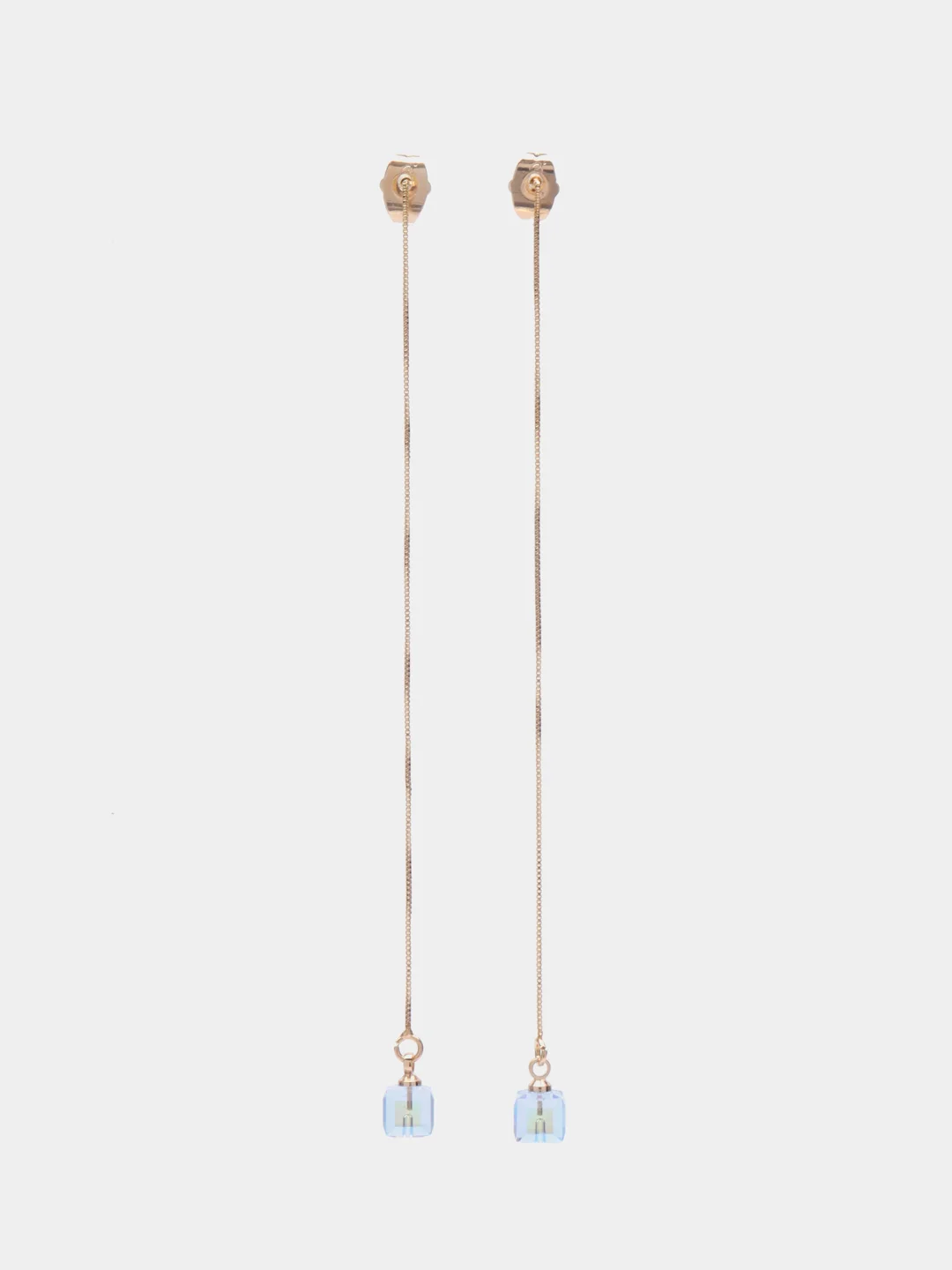 Голубой серьги с кристаллами Swarovski
