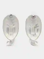 Серьги "Лица", метал, цвет серебро