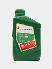 Моторное масло  Татнефть Ультра Оптима SAE 5W-40, Полусинтетическое. 1 л