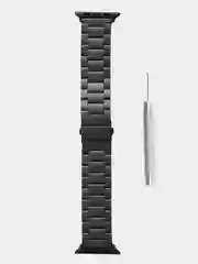 Розовый ремешок для смарт-часов Apple Watch, стальной, блочный, металлический, 38-49 мм, ULTRA