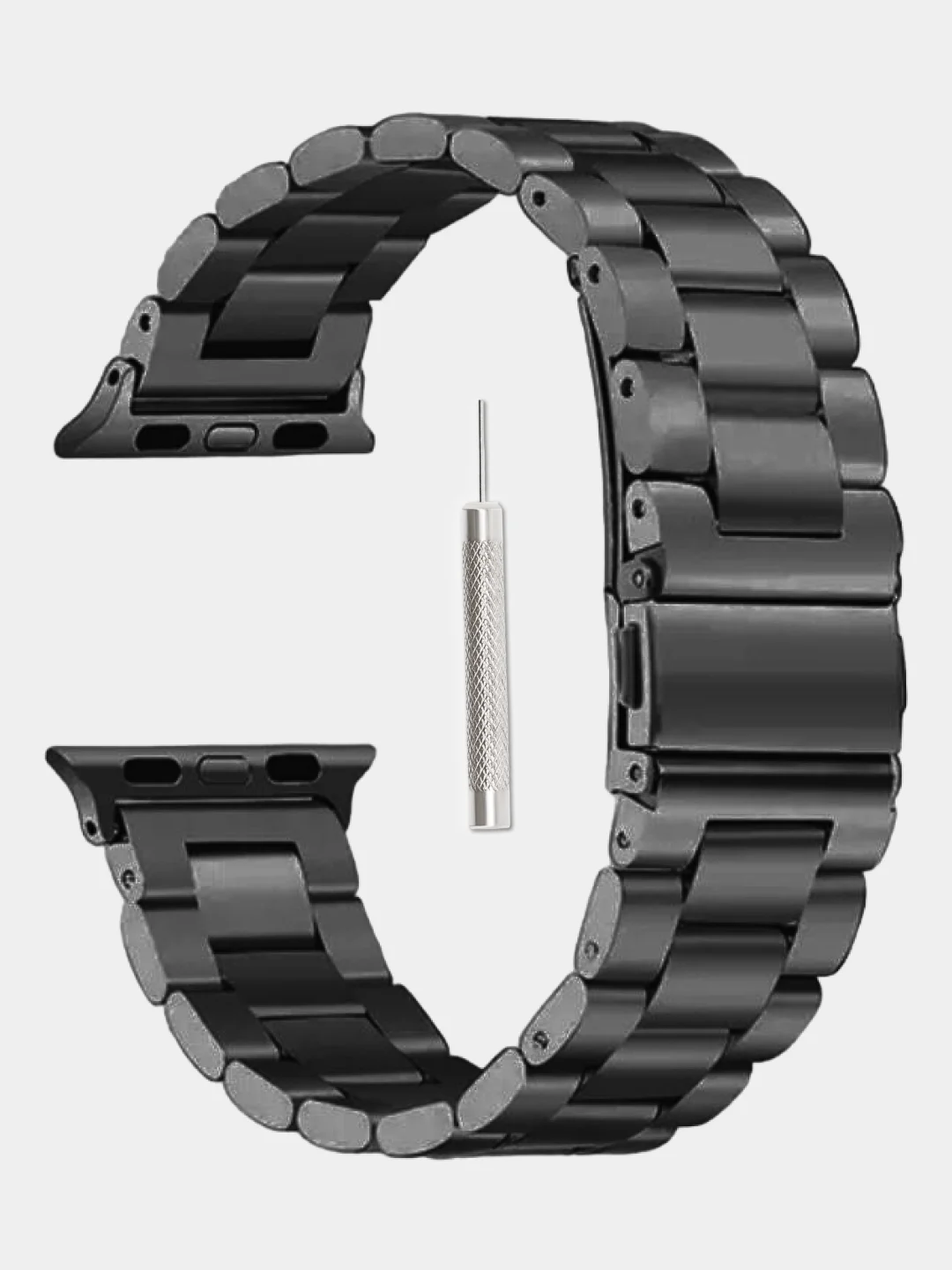 Розовый ремешок для смарт-часов Apple Watch, стальной, блочный, металлический, 38-49 мм, ULTRA