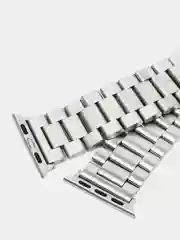 Розовый ремешок для смарт-часов Apple Watch, стальной, блочный, металлический, 38-49 мм, ULTRA