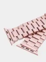 Розовый ремешок для смарт-часов Apple Watch, стальной, блочный, металлический, 38-49 мм, ULTRA