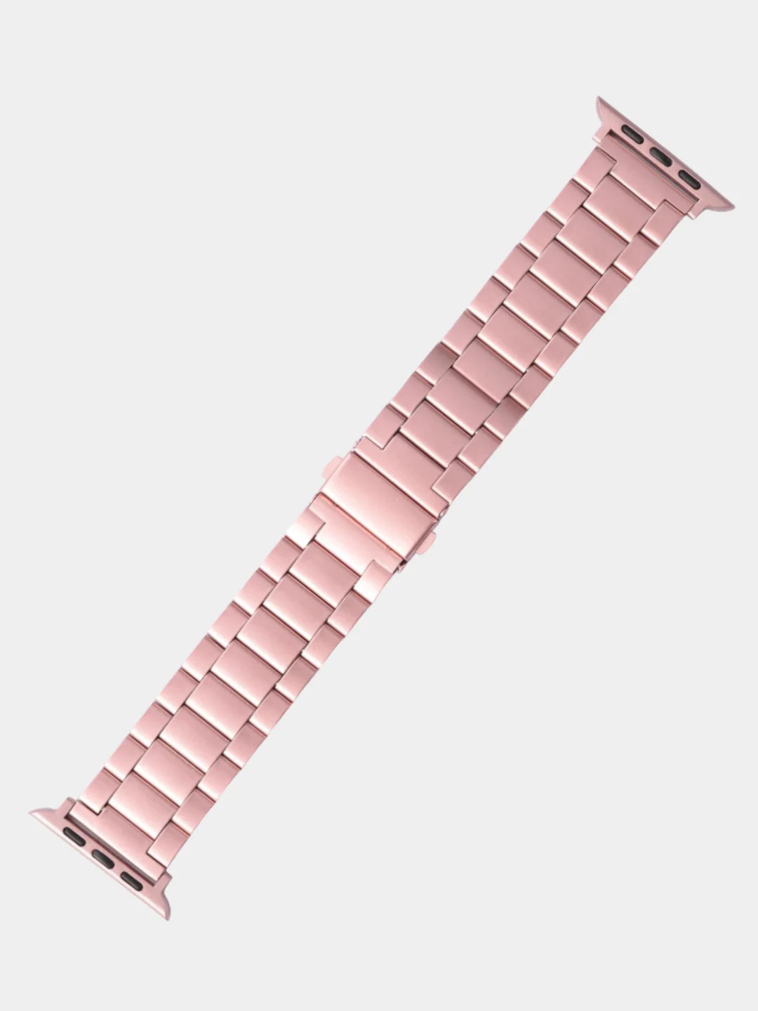 Розовый ремешок для смарт-часов Apple Watch, стальной, блочный, металлический, 38-49 мм, ULTRA