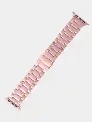 Розовый ремешок для смарт-часов Apple Watch, стальной, блочный, металлический, 38-49 мм, ULTRA