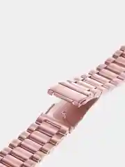 Розовый ремешок для смарт-часов Apple Watch, стальной, блочный, металлический, 38-49 мм, ULTRA