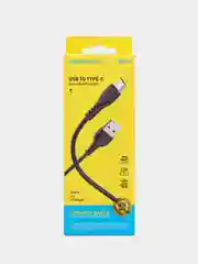 Черный кабель для передачи данных и зарядки мобильных устройств USB - Type-C BOROFONE BX51, 1 м