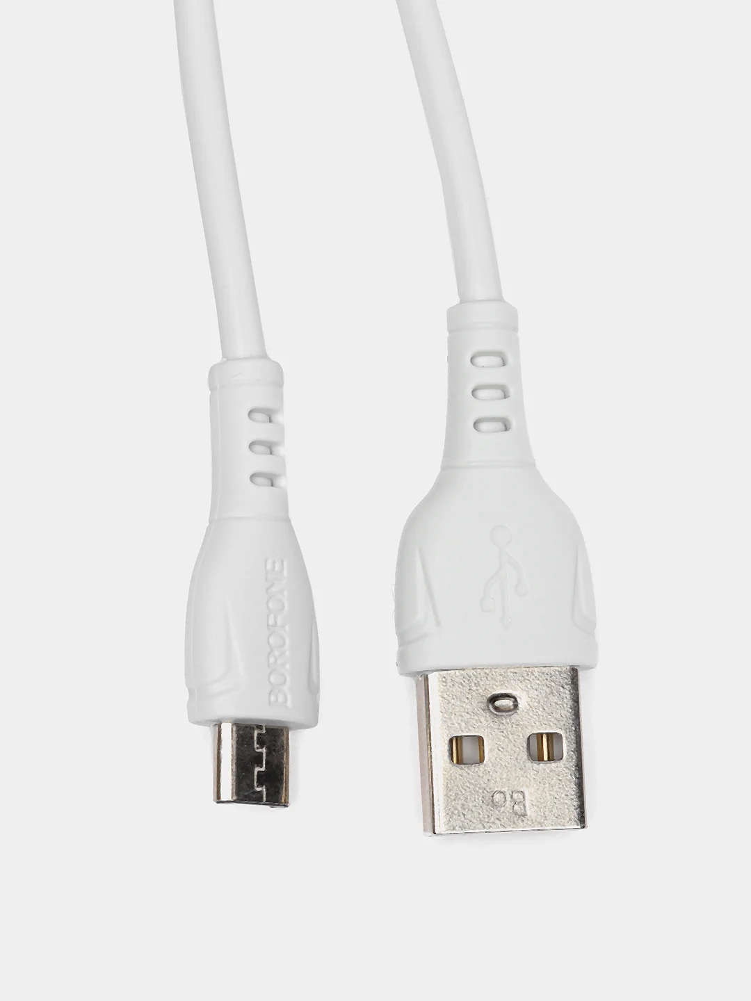 Белый кабель для передачи данных и зарядки мобильных устройств USB - micro USB BOROFONE BX51, 1 м