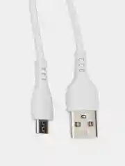 Белый кабель для передачи данных и зарядки мобильных устройств USB - micro USB BOROFONE BX51, 1 м