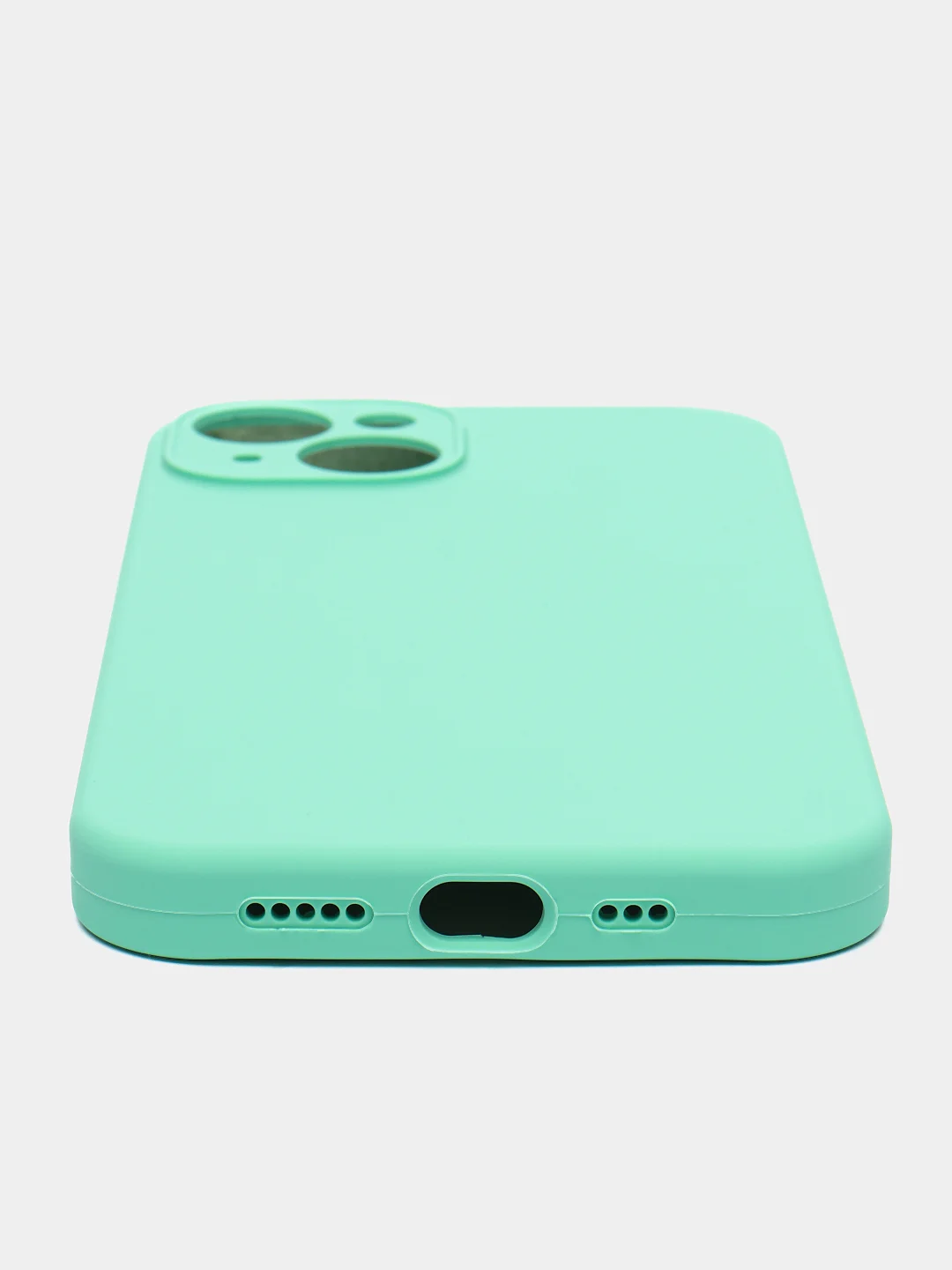 Салатовый чехол на iPhone 13 Pro, 13 mini, 13 Pro Max, 11 Pro, 14, 14 Pro силиконовый без логотипа