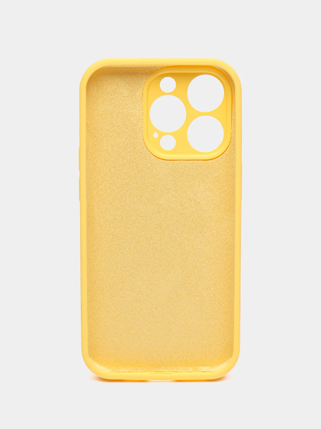 Желтый чехол на iPhone 13 Pro, 13 mini, 13 Pro Max, 11 Pro, 14, 14 Pro силиконовый без логотипа