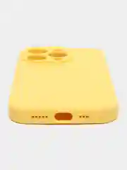 Желтый чехол на iPhone 13 Pro, 13 mini, 13 Pro Max, 11 Pro, 14, 14 Pro силиконовый без логотипа