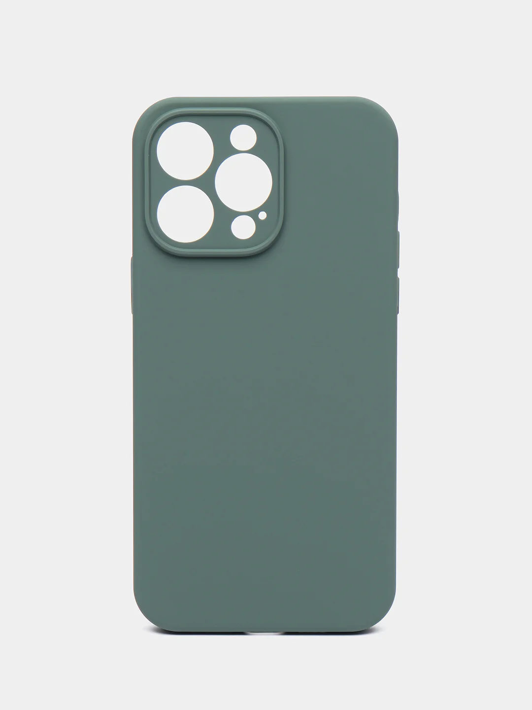 Зеленый чехол на iPhone 13 Pro, 13 mini, 13 Pro Max, 11 Pro, 14, 14 Pro силиконовый без логотипа
