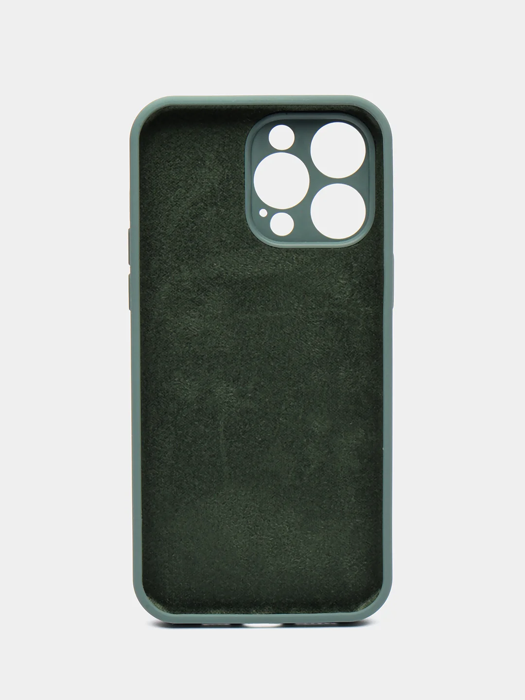 Зеленый чехол на iPhone 13 Pro, 13 mini, 13 Pro Max, 11 Pro, 14, 14 Pro силиконовый без логотипа