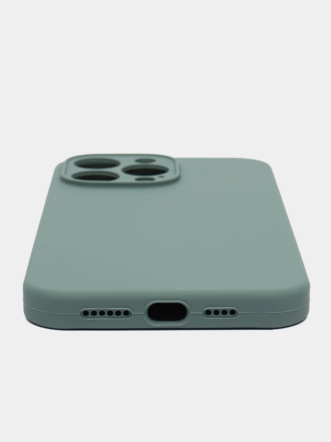 Зеленый чехол на iPhone 13 Pro, 13 mini, 13 Pro Max, 11 Pro, 14, 14 Pro силиконовый без логотипа