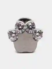Белый серьга для пирсинга из титана "TITANIUM" с внутренней резьбой, серьги женские