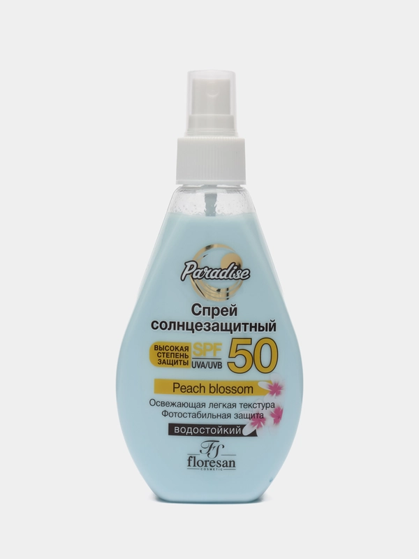 Солнцезащитный спрей водостойкий SPF 50 Floresan Peach Blossom, формула 249