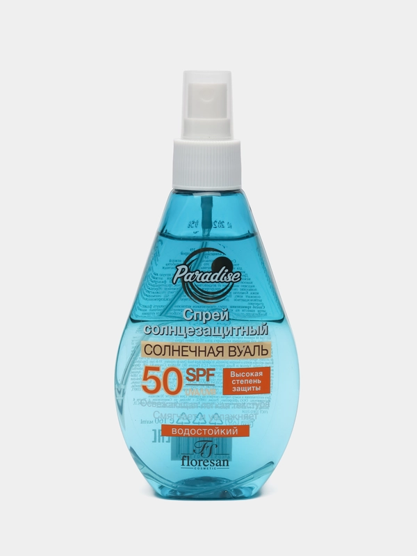 Солнцезащитный спрей солнечная вуаль SPF 50 Floresan Paradise, формула 259