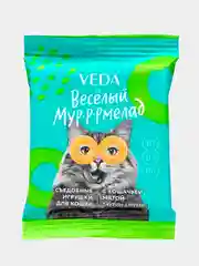 Лакомство для кошек ВЕСЕЛЫЙ МУР-Р-РМЕЛАД, съедобные игрушки с кошачьей мятой, 6 г