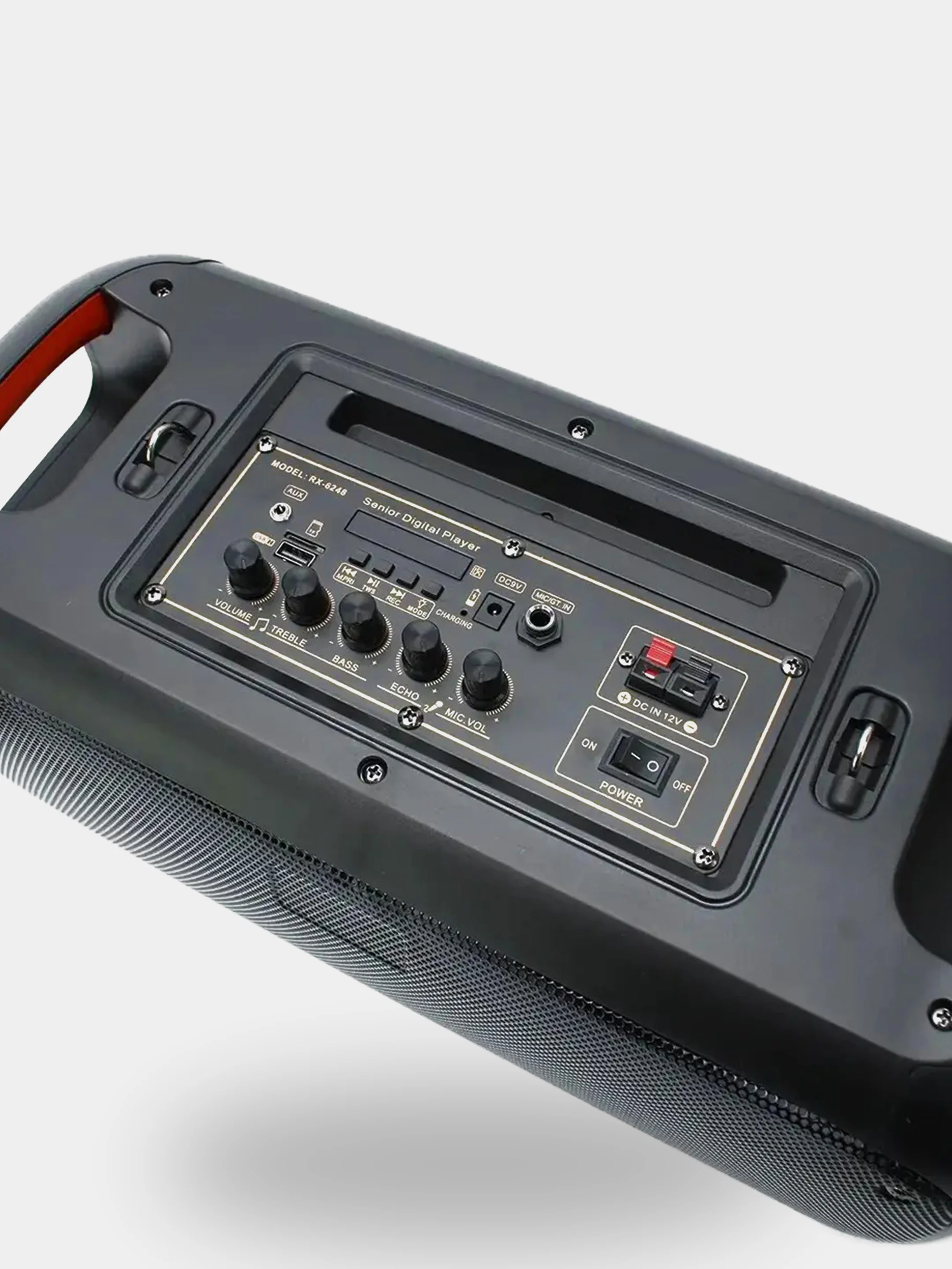 Колонка беспроводная Bluetooth с подсветкой RX-6248, 30Вт (USB/TF/AUX/FM) + микрофон/пульт