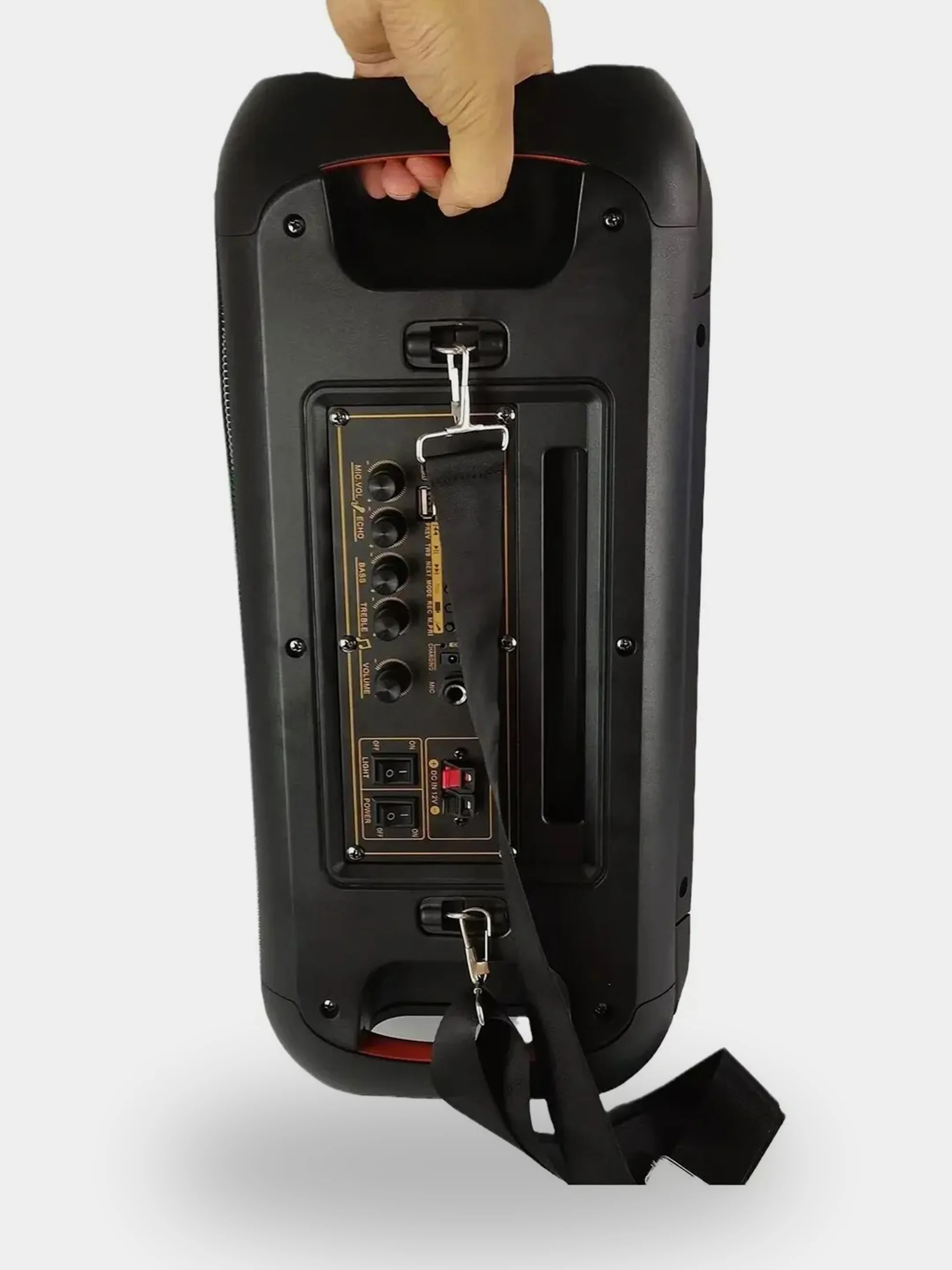 Колонка беспроводная Bluetooth с подсветкой RX-6248, 30Вт (USB/TF/AUX/FM) + микрофон/пульт