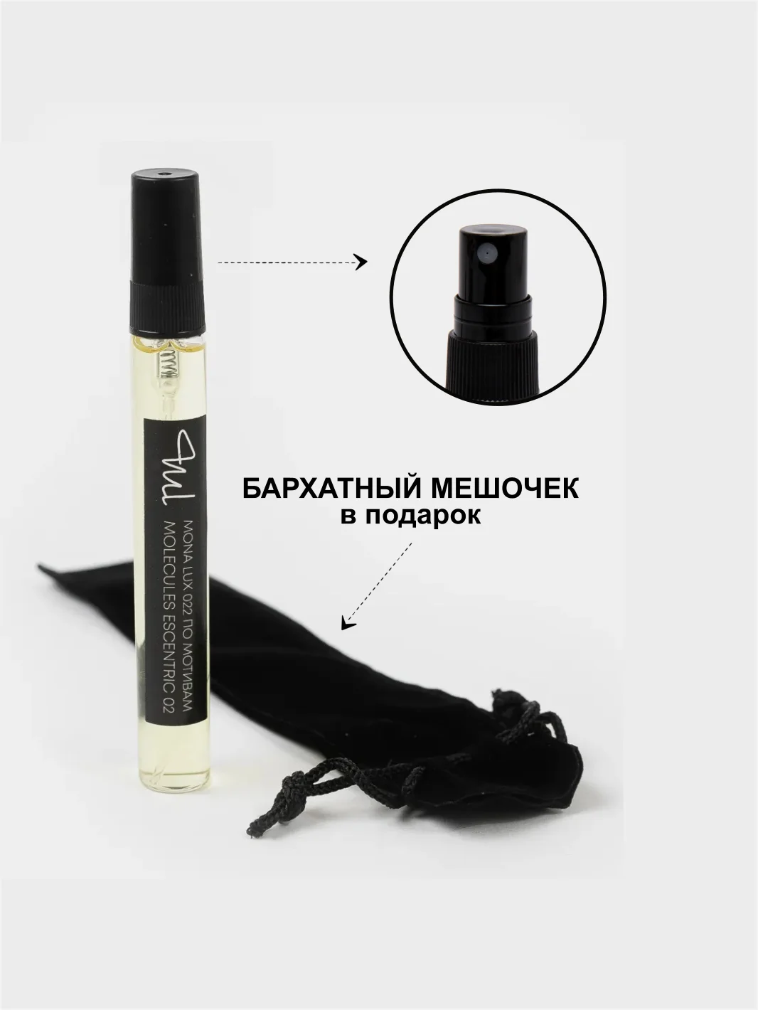 Аромат по мотивам Molecule Escentric 02 Топ версия, Mona Lux 022/ молекула эксцентрик 02