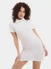 Белый платье поло футболка