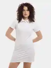 Белый платье поло футболка