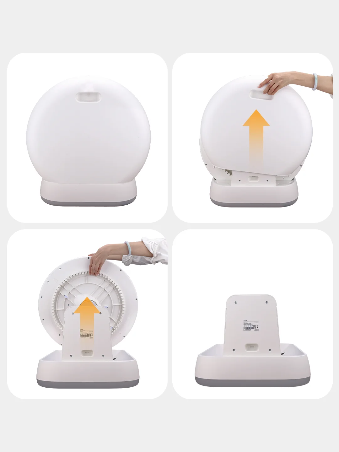 Белый автоматический туалет для кошек KaringBee C10, Wi-Fi, белый, ABS-пластик, 52x53x55,5 см