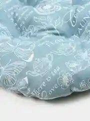 Зеленый подушка на стул Bio-Line, круглая, с 4 завязками, хлопок, 40 х 40 см, 1 штука