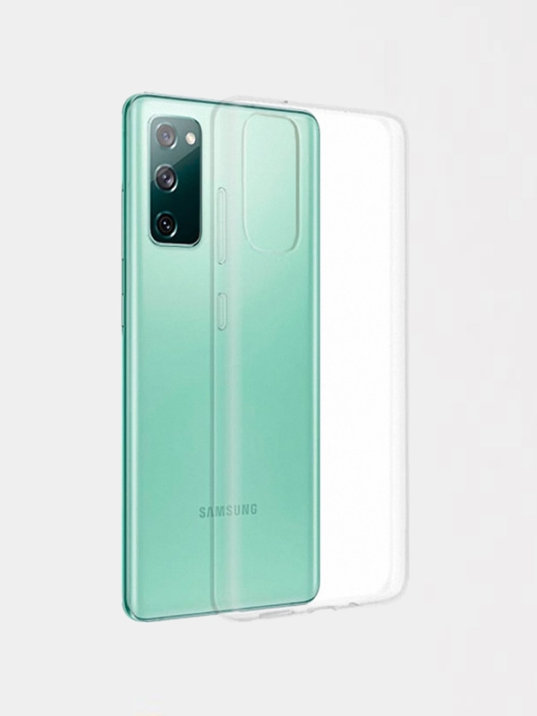 Чехол для Samsung S20 FE прозрачный силиконовый