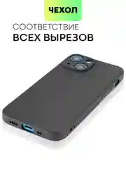 Чехол для iPhone 15, 14, 13 Pro, Max, Plus, Mini, ребристый, силиконовый, BROSCORP, карбон