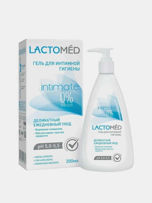 Гель для интимной гигиены LACTOMED, деликатный ежедневный уход, 200 мл