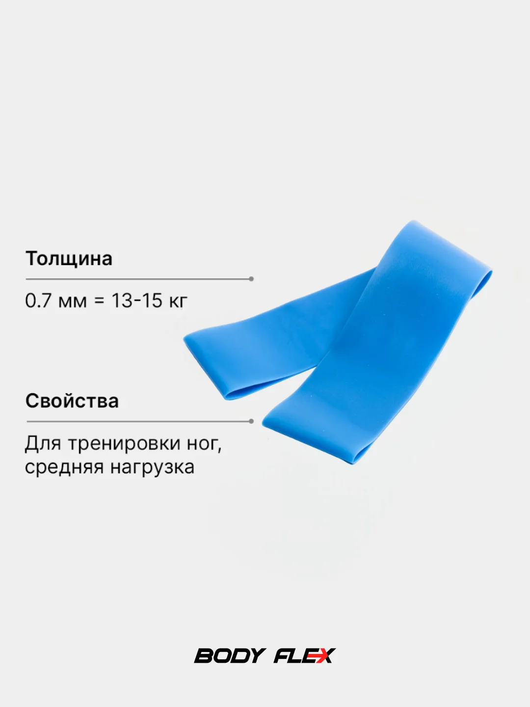 Голубой фитнес резинка, петля, тренажер для фитнеса и йоги
