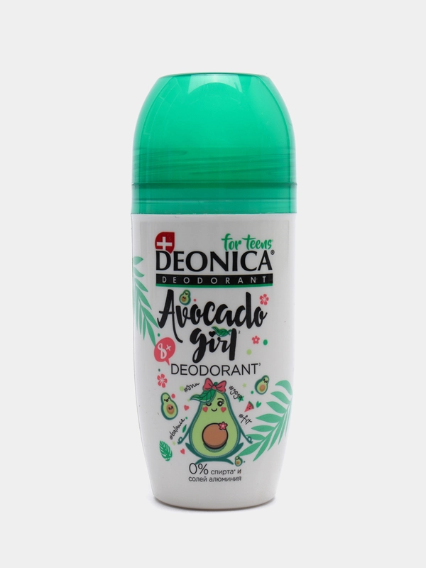 Дезодорант-ролик DEONICA FOR TEENS Avocado Girl, для девочек, 50 мл