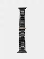 Серебряный ремешок для смарт-часов Apple Watch, стальной железный 42-49 мм, браслет на часы