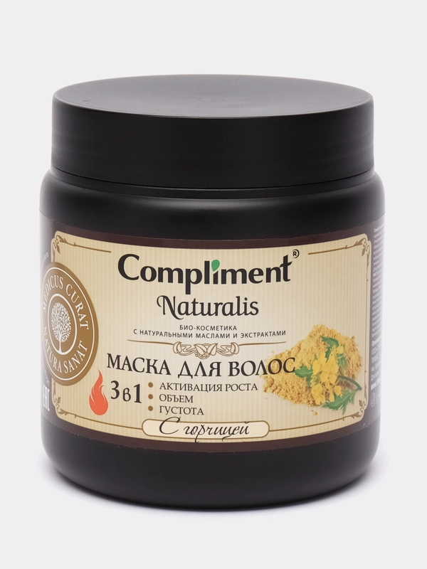 Compliment Naturalis Маска для волос 3 в 1 с горчицей, 500мл