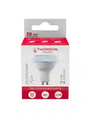 Лампочка светодиодная THOMSON TH-B2326 6 Вт, GU10, MR16, полусфера, 6500K холодный свет