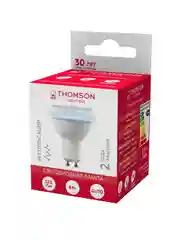 Лампочка светодиодная THOMSON TH-B2326 6 Вт, GU10, MR16, полусфера, 6500K холодный свет