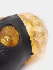 Зеленый антистресс мялка Паук с глитором и шариками