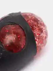 Красный антистресс мялка Паук с глитором и шариками